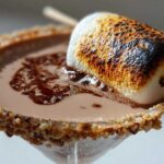 S'mores Martini with Toasted Marshmallow