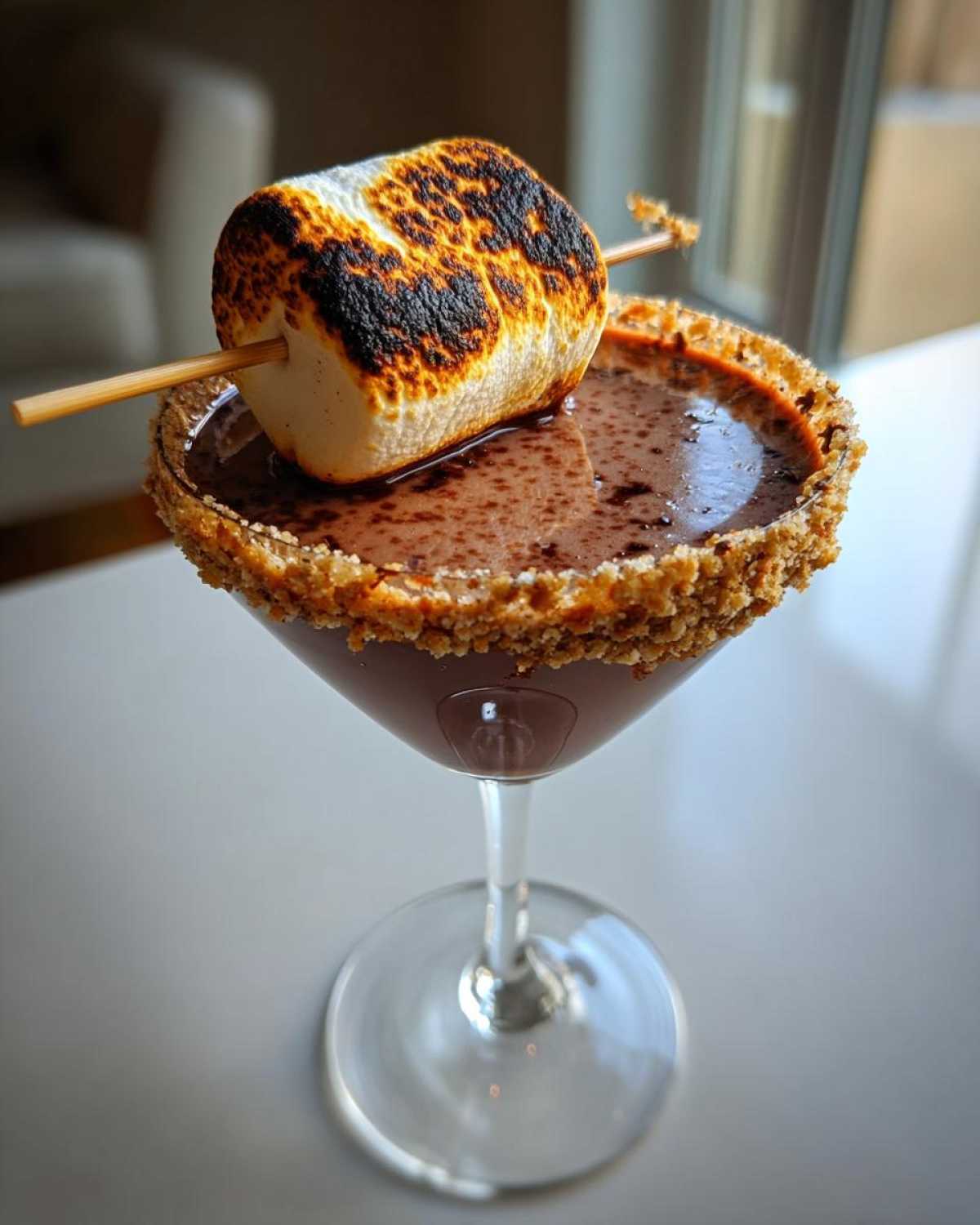 S'mores Martini with Toasted Marshmallow - detail 4