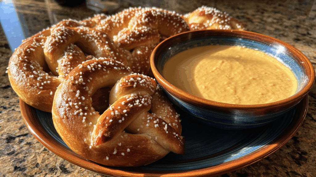 Soft Pretzels with Beer Cheese Dip