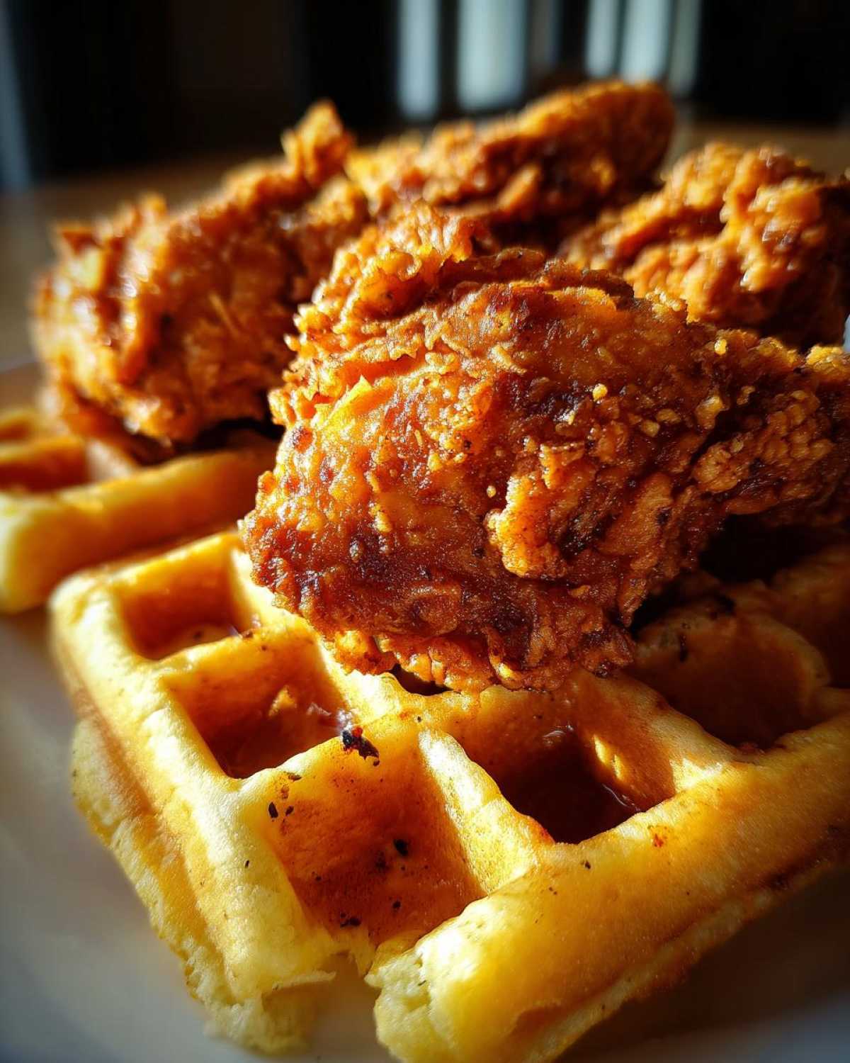 Southern Fried Chicken and Waffles - detail 1