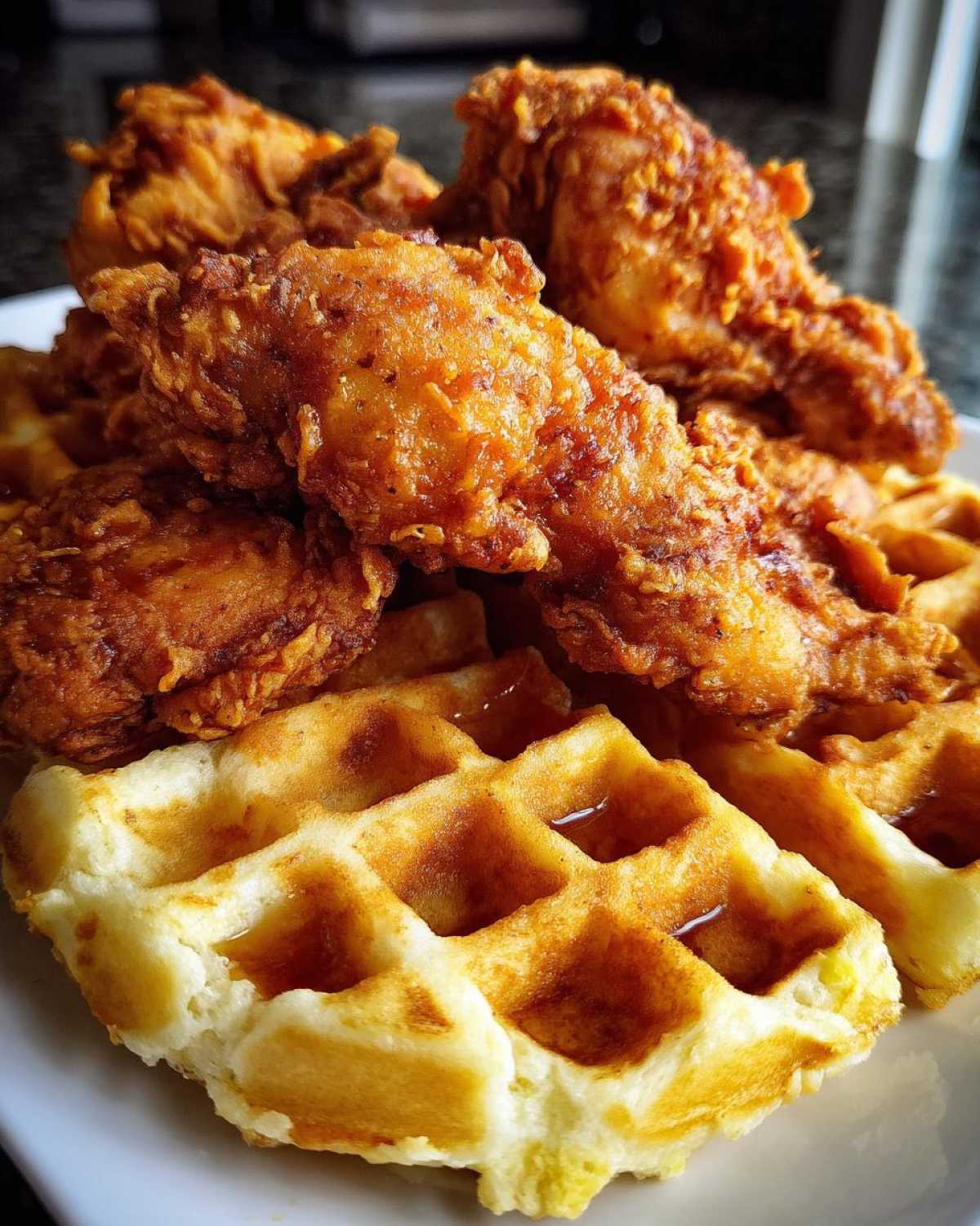 Southern Fried Chicken and Waffles - detail 2