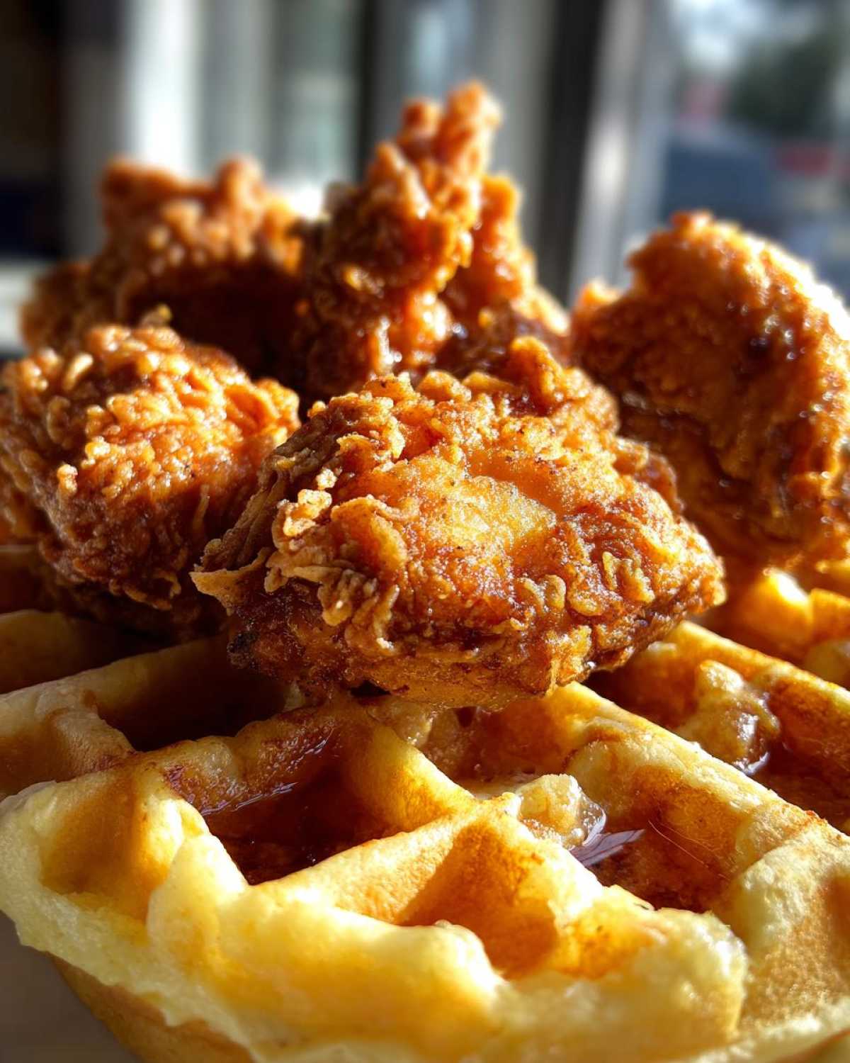 Southern Fried Chicken and Waffles - detail 3