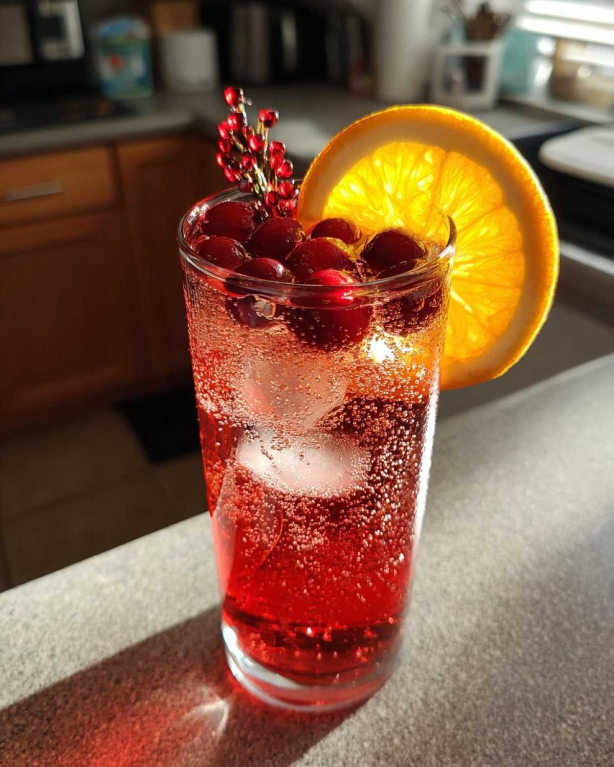 Sparkling Cranberry Mocktail - detail 1
