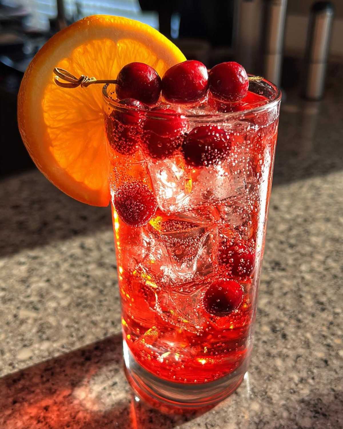 Sparkling Cranberry Mocktail - detail 3