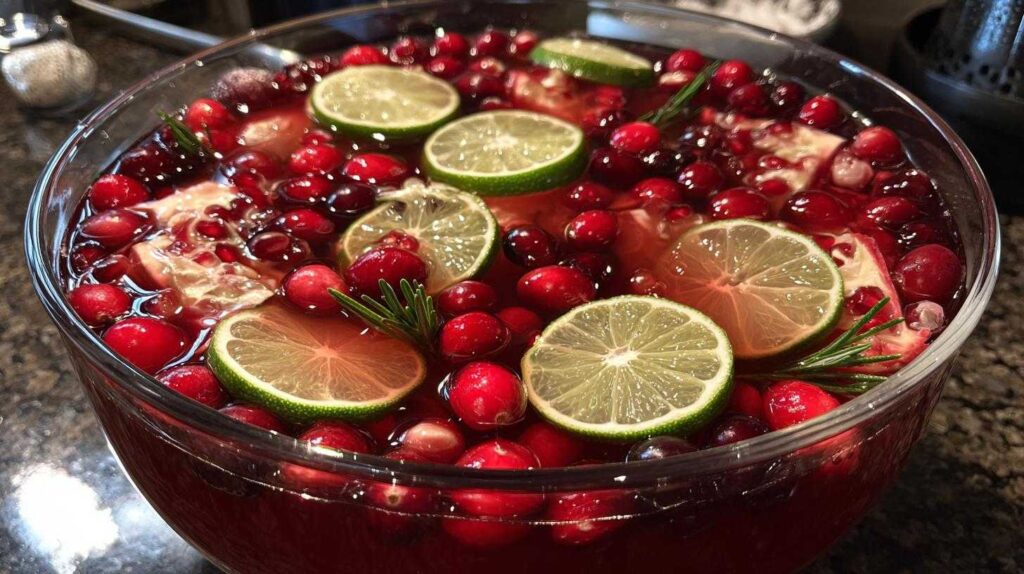 Sparkling Pomegranate Holiday Punch