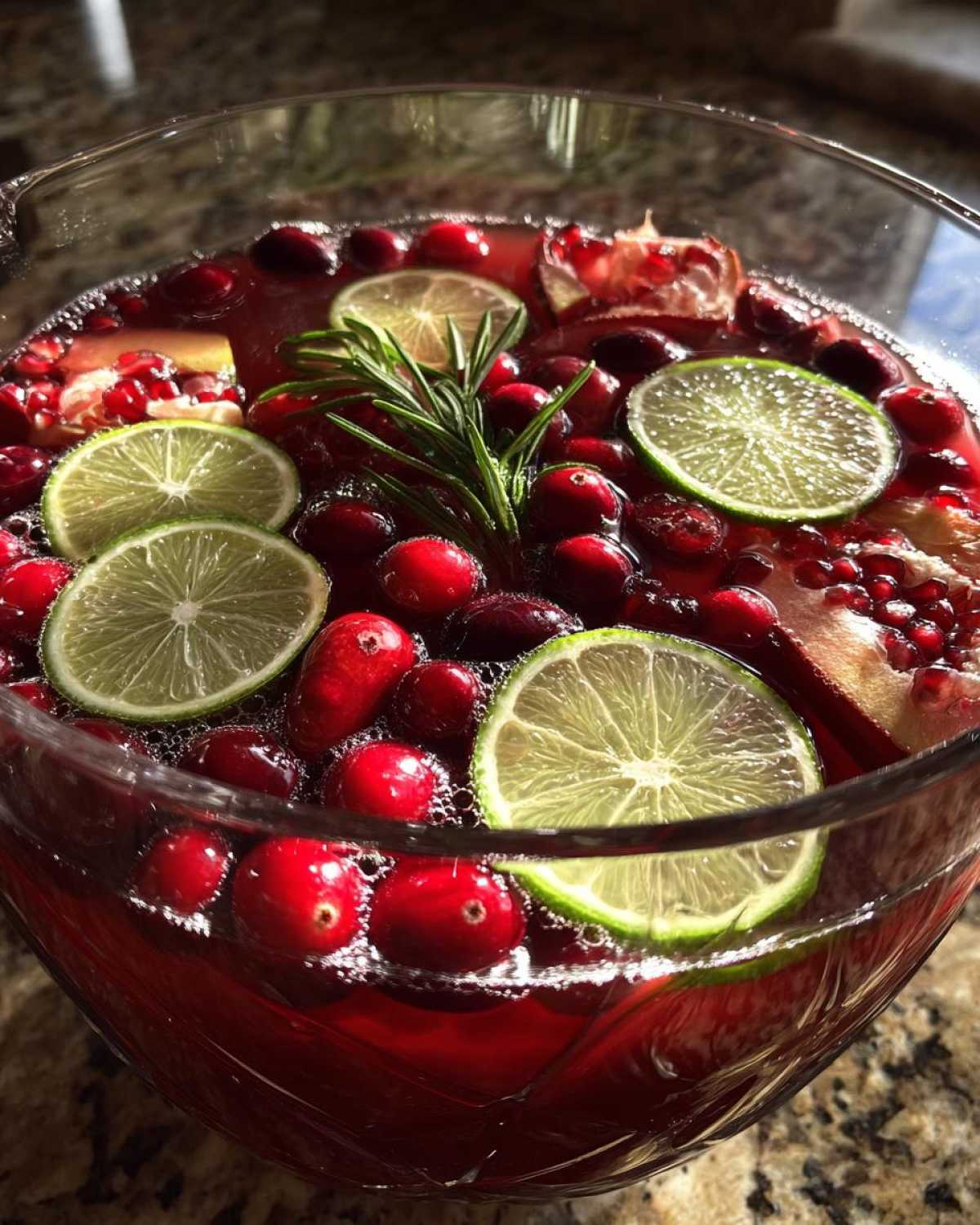 Sparkling Pomegranate Holiday Punch - detail 3