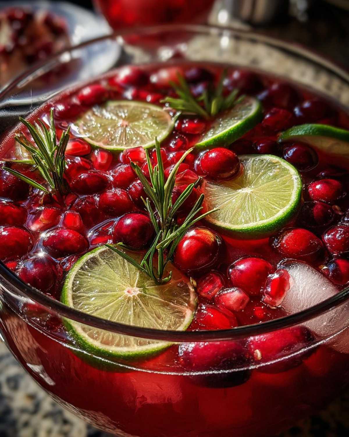 Sparkling Pomegranate Holiday Punch - detail 4