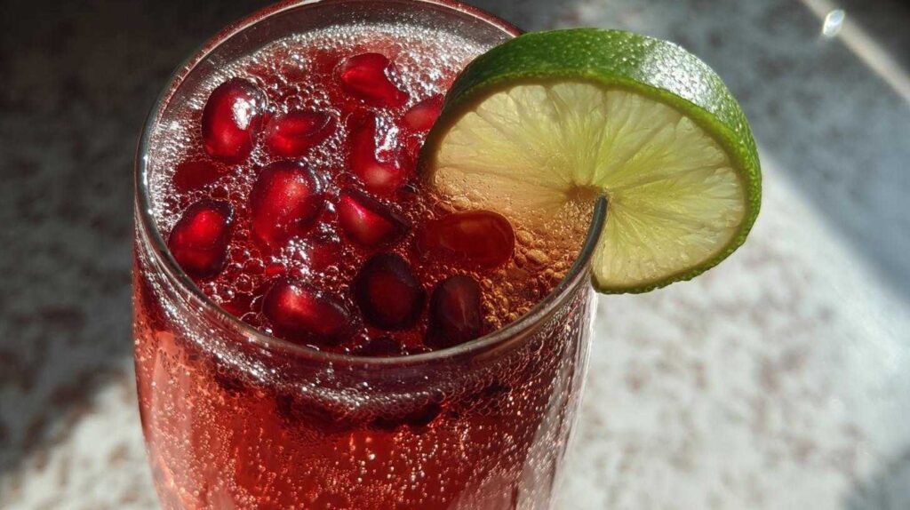 Sparkling Pomegranate Mocktail