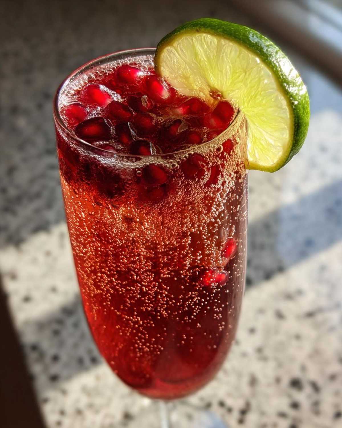 Sparkling Pomegranate Mocktail - detail 2