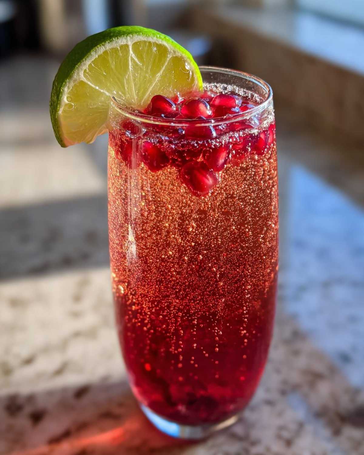 Sparkling Pomegranate Mocktail - detail 4
