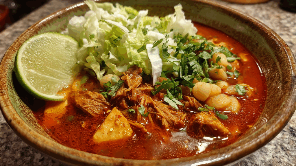 Spicy Mexican Pozole (Hominy and Pork Stew)