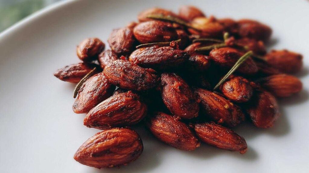Spicy Roasted Almonds with Rosemary