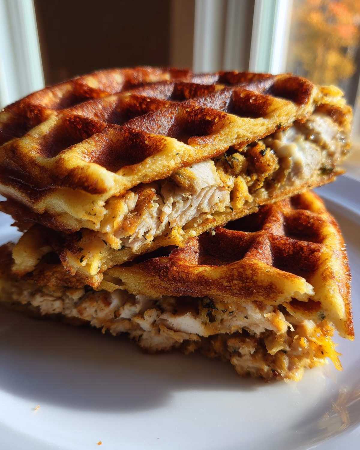 Stuffing Waffle Turkey Sandwich - detail 3