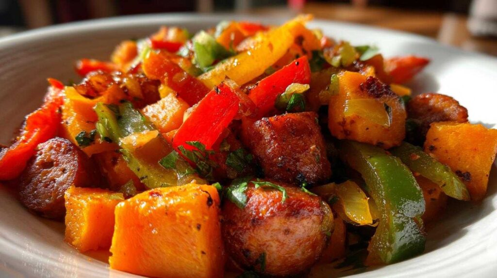 Sweet Potato Breakfast Hash with Chorizo