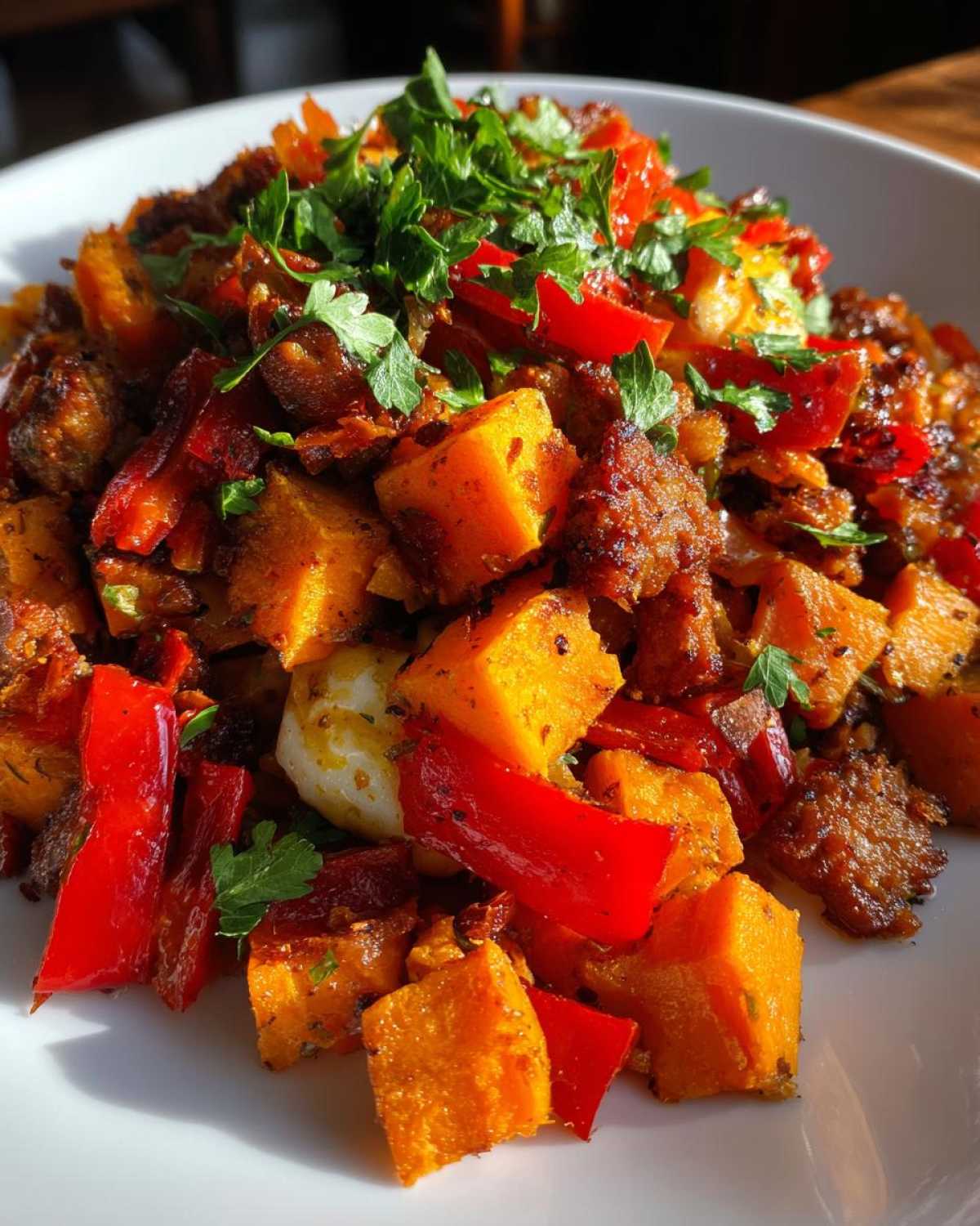 Sweet Potato Breakfast Hash with Chorizo - detail 2