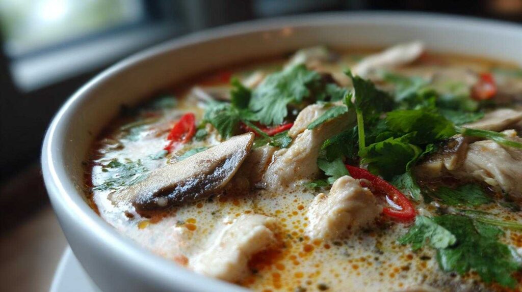 Thai Coconut Chicken Soup (Tom Kha Gai)