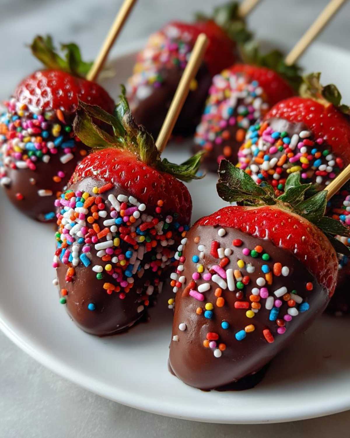 Valentine’s Day Chocolate-Covered Strawberry Skewers - detail 4