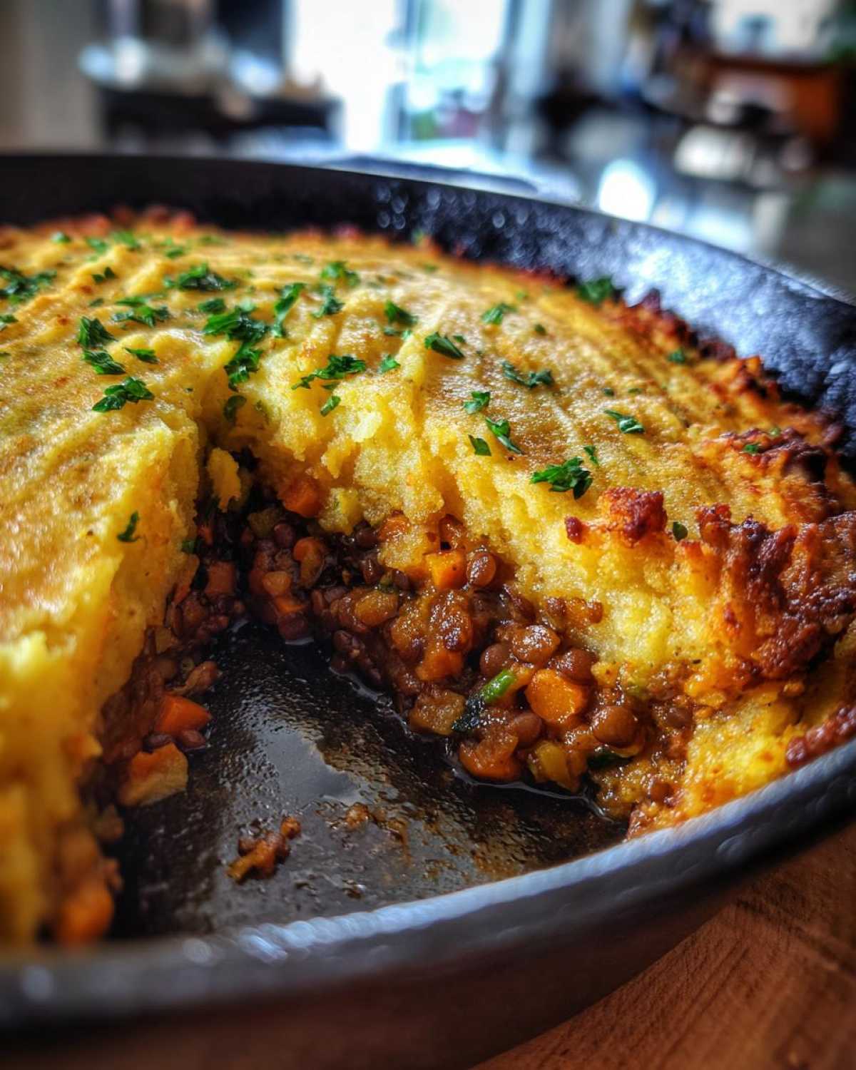 Vegan Lentil Shepherd’s Pie - detail 4