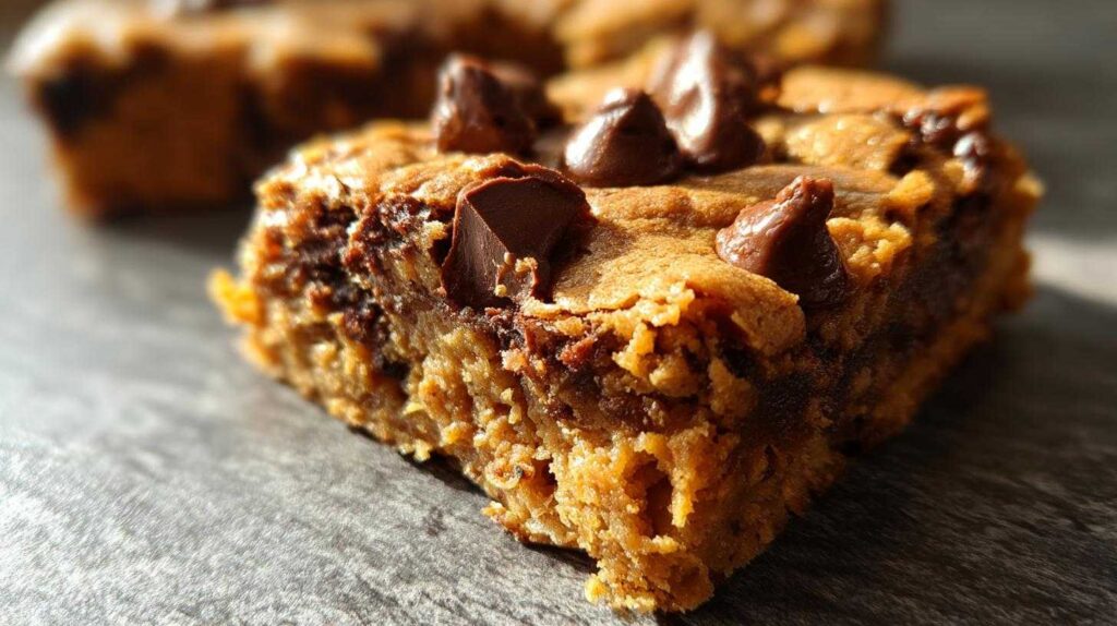 Vegan Peanut Butter Chocolate Chip Blondies