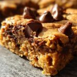 Vegan Peanut Butter Chocolate Chip Blondies