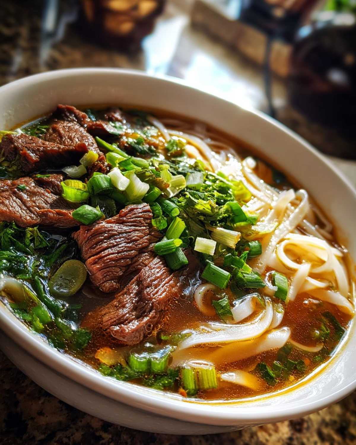 Vietnamese Beef Pho (Noodle Soup) - detail 2