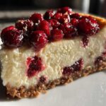 White Chocolate Cranberry Cheesecake