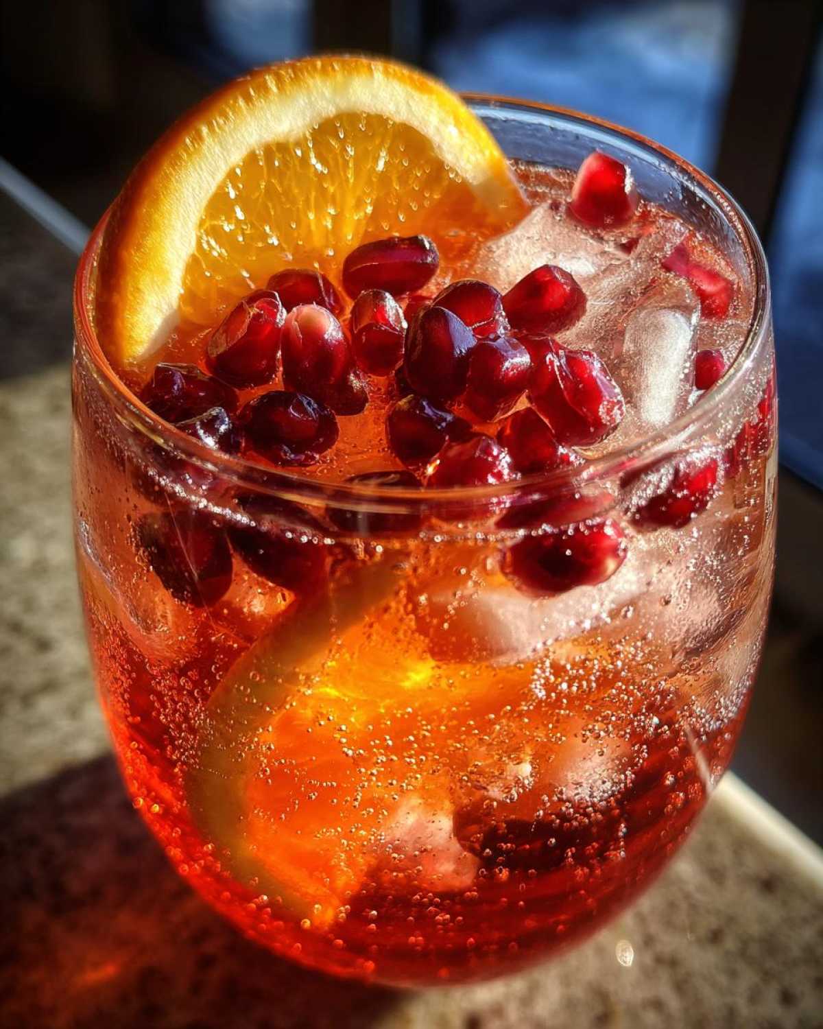 Winter Aperol Spritz with Pomegranate - detail 1