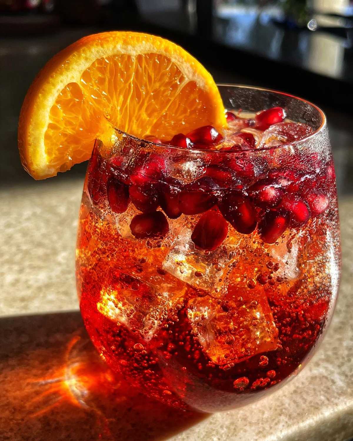 Winter Aperol Spritz with Pomegranate - detail 3