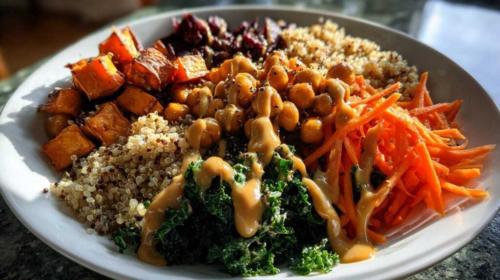 Winter Buddha Bowl with Maple Dijon