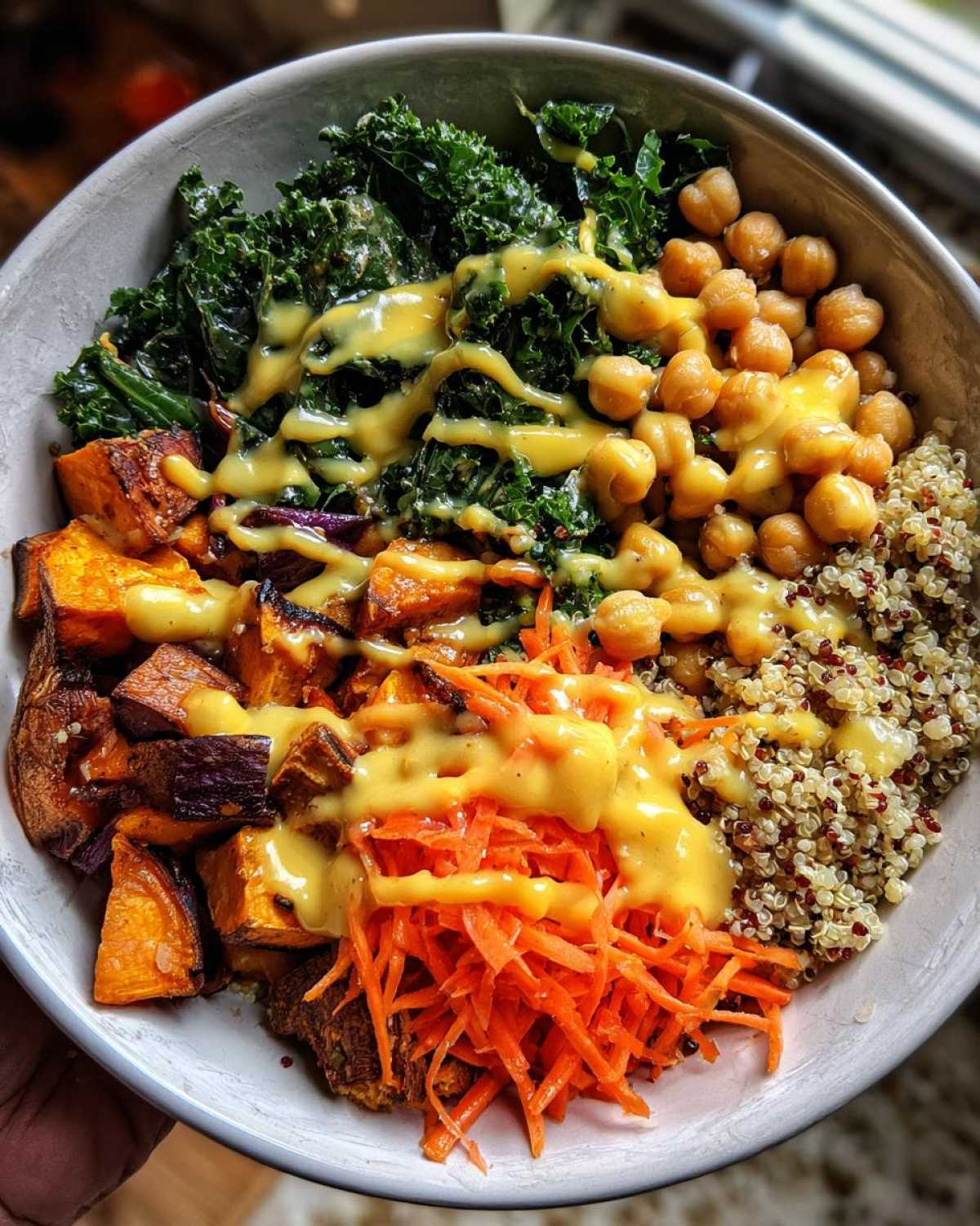 Winter Buddha Bowl with Maple Dijon - detail 3
