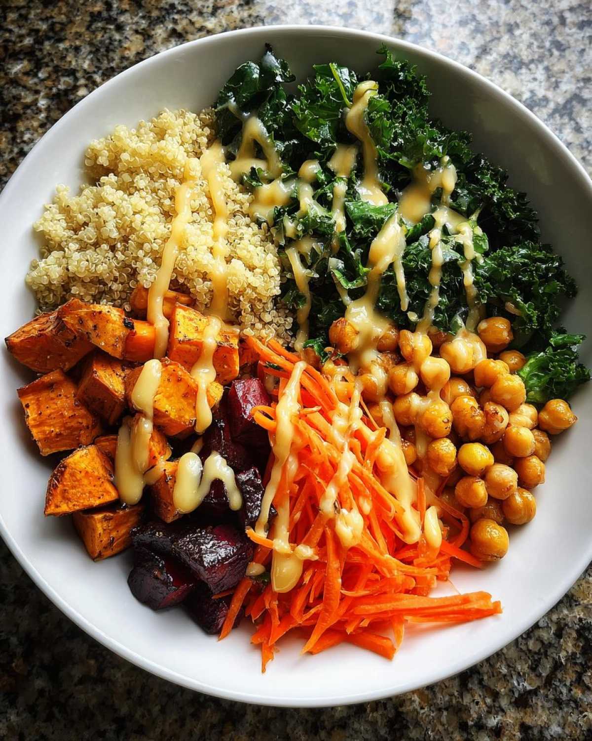 Winter Buddha Bowl with Maple Dijon - detail 4