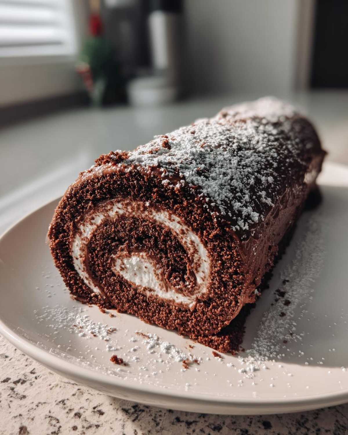Yule Log Cake (Bûche de Noël) - detail 2