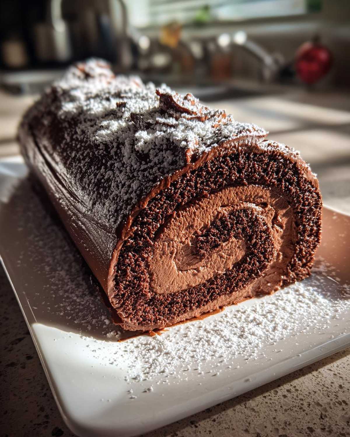 Yule Log Cake (Bûche de Noël) - detail 3