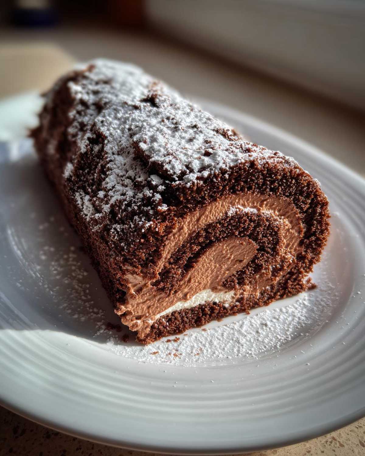 Yule Log Cake (Bûche de Noël) - detail 4