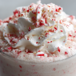 Boozy Peppermint Eggnog Shake