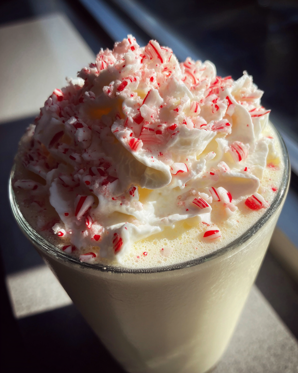 Boozy Peppermint Eggnog Shake - detail 4