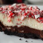 Candy Cane Chocolate Pie