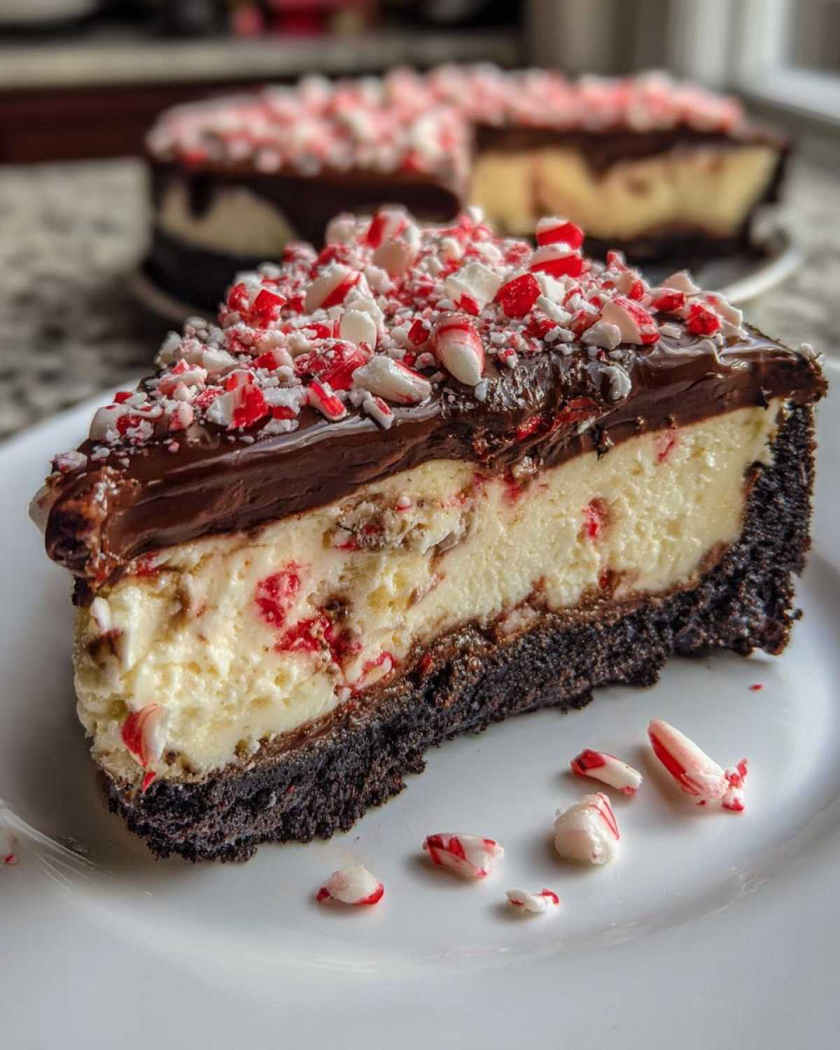 Candy Cane Chocolate Pie - detail 4