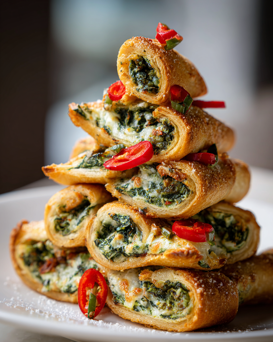 Christmas Tree Spinach Dip Breadsticks - detail 3