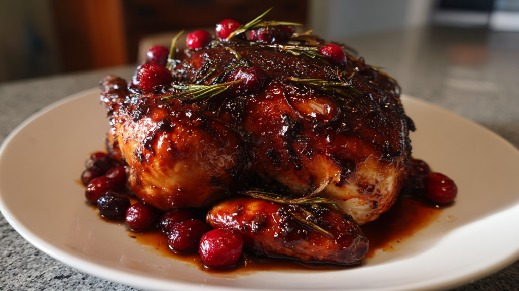 Cranberry Balsamic Roast Chicken
