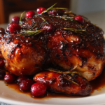 Cranberry Balsamic Roast Chicken