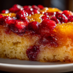 Cranberry Orange Upside-Down Cake