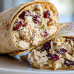 Cranberry Walnut Chicken Salad Wraps
