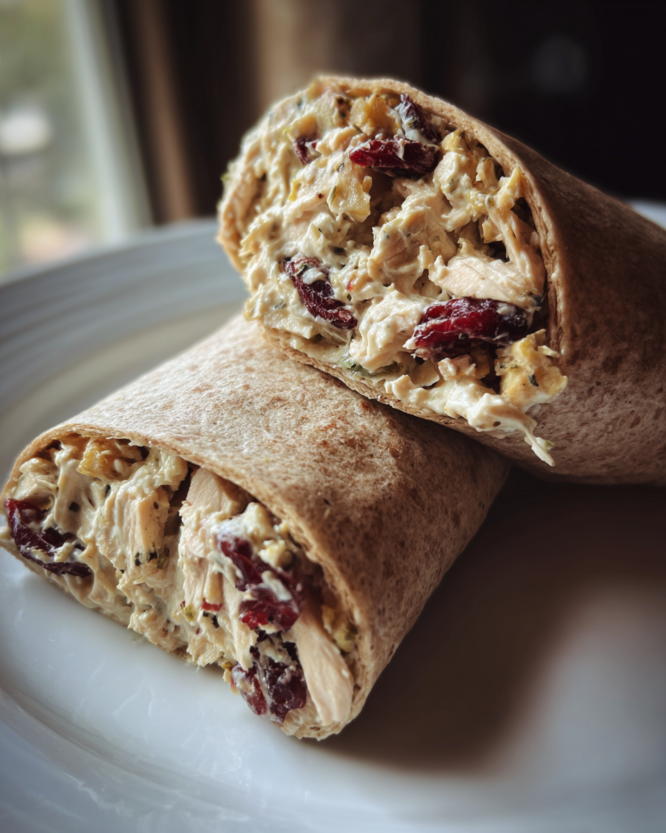 Cranberry Walnut Chicken Salad Wraps - detail 2