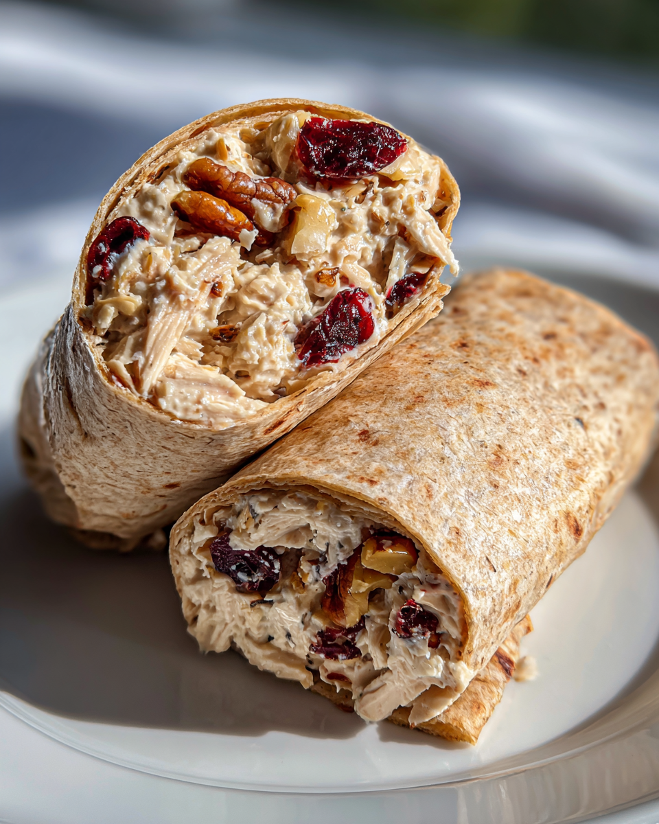 Cranberry Walnut Chicken Salad Wraps - detail 4