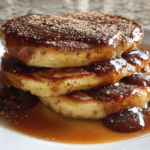 Eggnog Pancakes with Rum Glaze