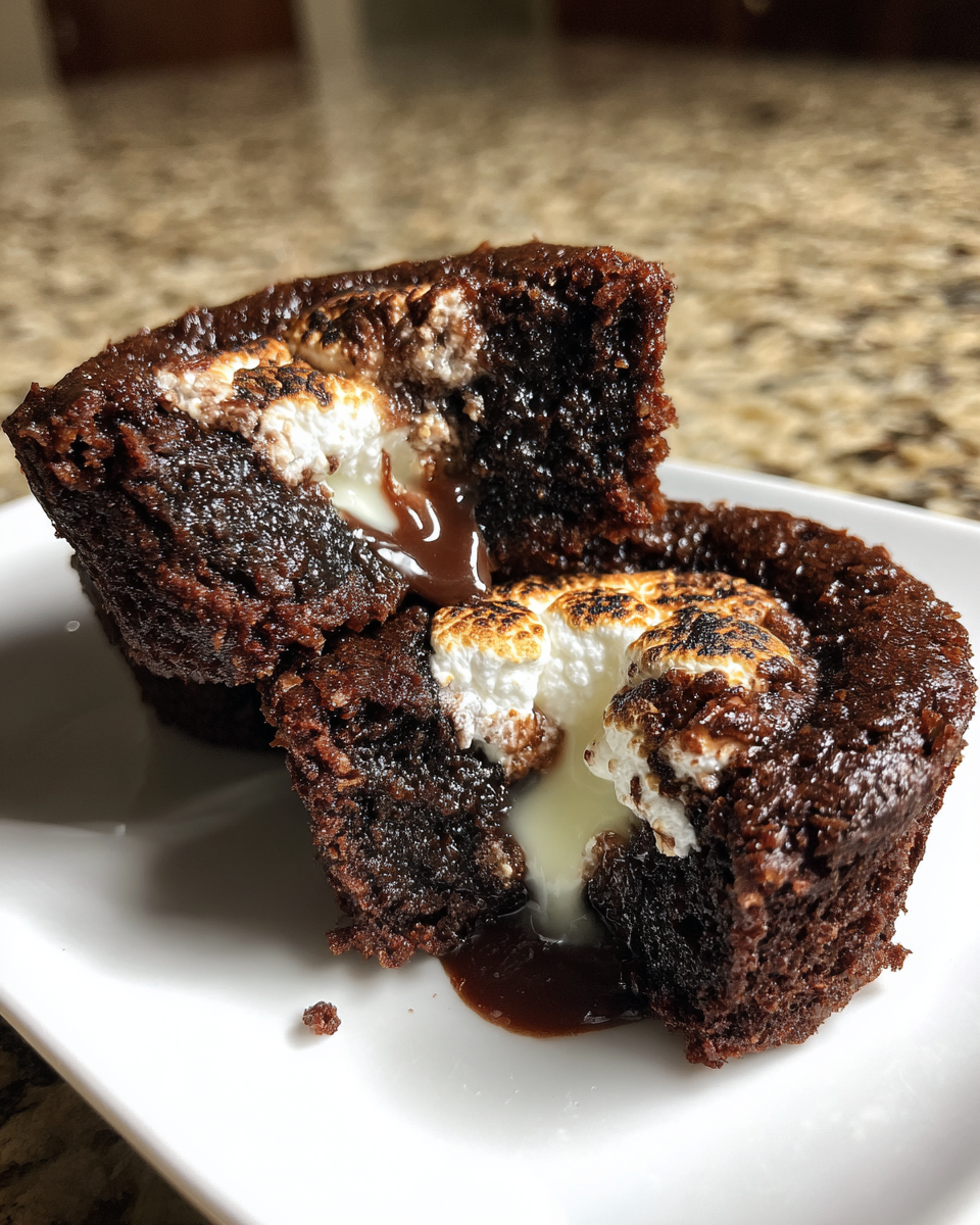 Hot Cocoa Brownie Cups - detail 1