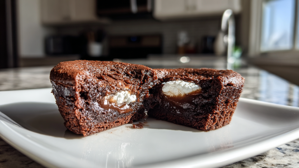 Hot Cocoa Brownie Cups