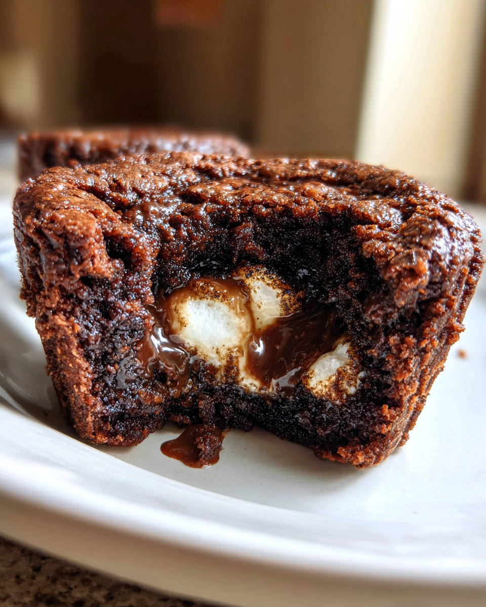 Hot Cocoa Brownie Cups - detail 2