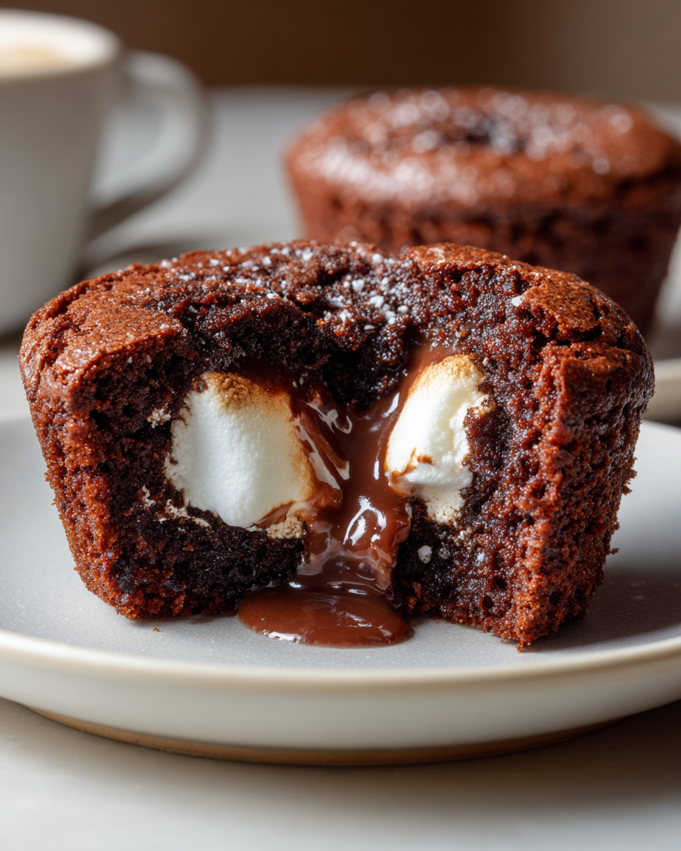 Hot Cocoa Brownie Cups - detail 3